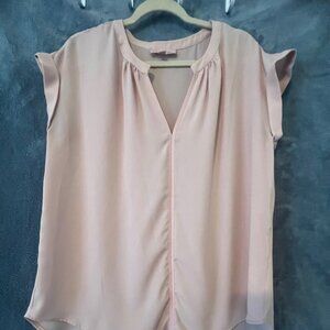 Philosophy Sheer Cap Sleeve Blouse - Large
